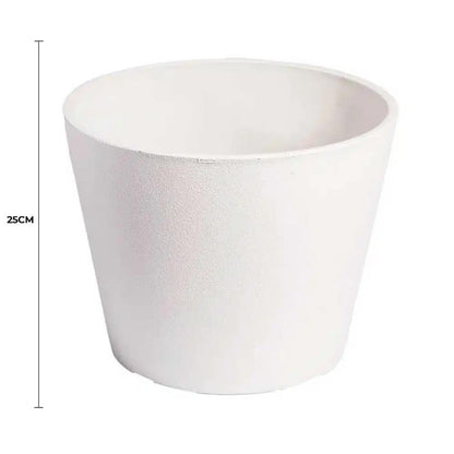 Rendered White Planter Pot 25cm - Image 2