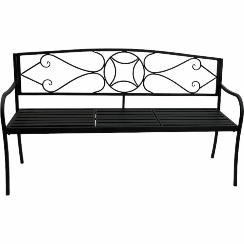 Otis Metal Garden Bench 150x87cm - Image 2