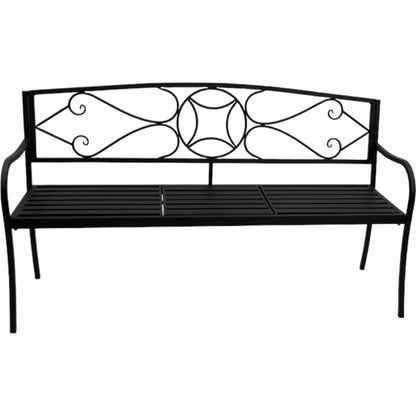 Otis Metal Garden Bench 150x87cm - Image 2