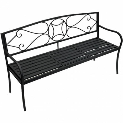 Otis Metal Garden Bench 150x87cm - Image 5