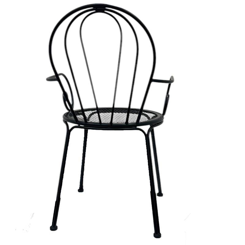 Set 2 Outdoor Vintage Chair w Arms 88cm - Image 2