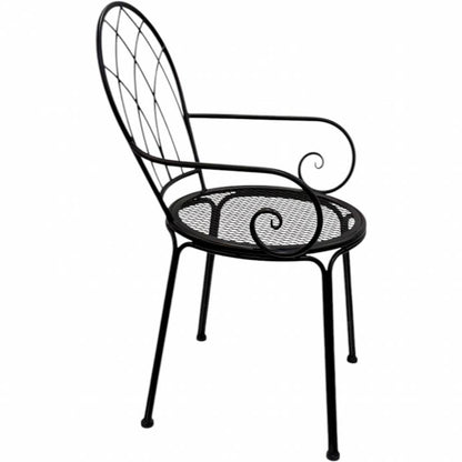 Set 2 Outdoor Modern Chair w Arms 90cm - Image 3