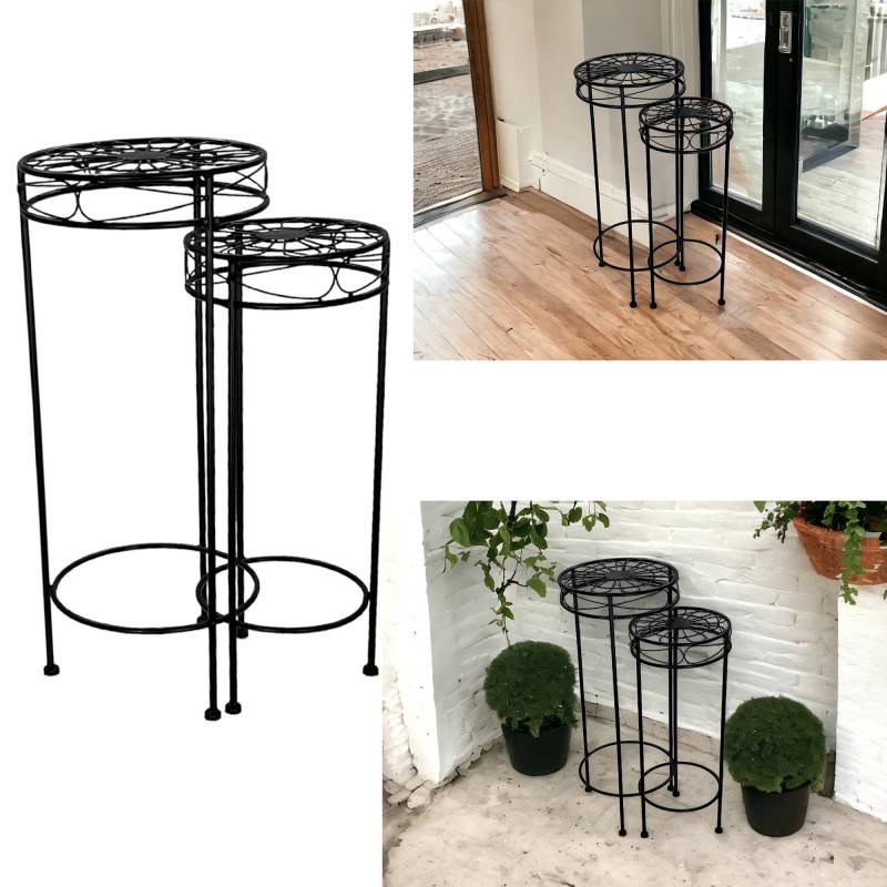 Set 2 Tracey Plant Stand 30x70cm - Image 3