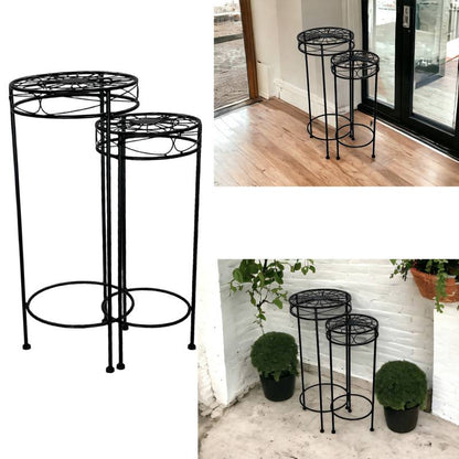 Set 2 Tracey Plant Stand 30x70cm - Image 3