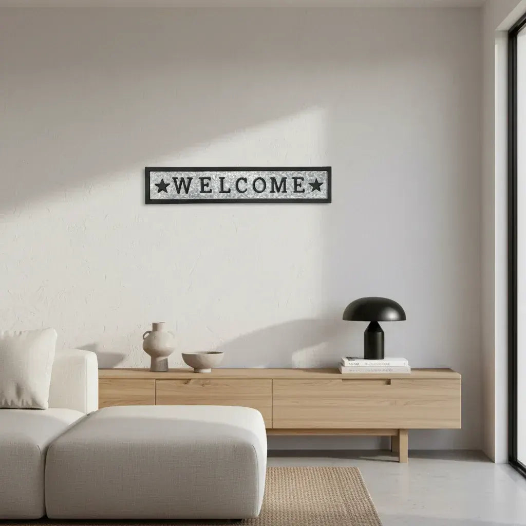 Bulk 2 Welcome Wall Art 59x12cm - Image 5