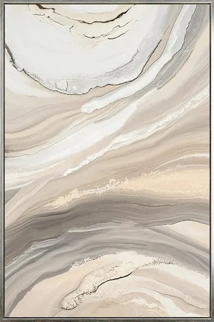 Sandstorm Abstract Artwork Framed 120cm
