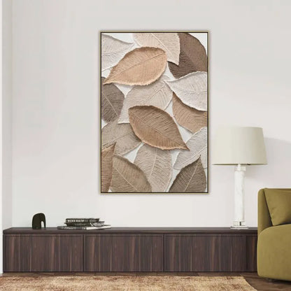 Modern Leaves Artwork 80x120cm - Image 4