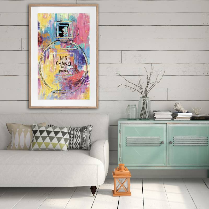 Luxury Perfume Artwork Framed W Glass Front 80x120cm - Image 4