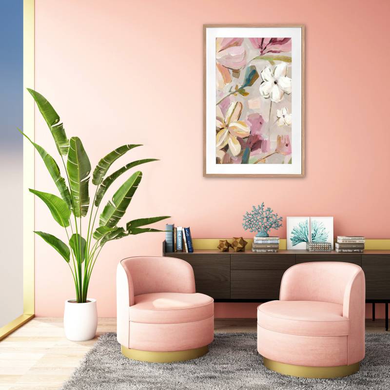 Mimi Floral Artwork Framed W Glass Front 80x120cm - Image 4