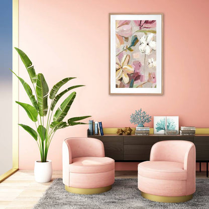 Mimi Floral Artwork Framed W Glass Front 80x120cm - Image 4