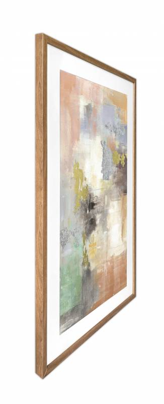 Hudson Abstract Artwork Framed W Glass Front 80x120cm - Image 3