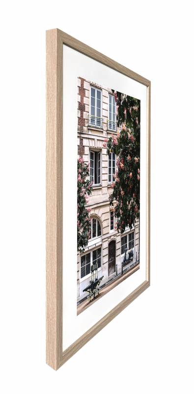 Peaceful Parisian Artwork Framed W Glass Front 60x80cm - Image 3
