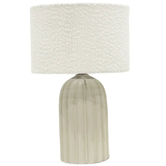 Elan Table Lamp Boucle Shade 37cm - Image 3
