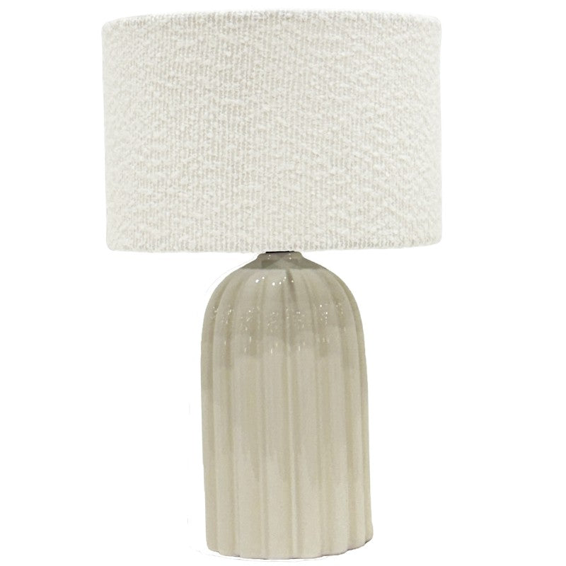 Elan Table Lamp Boucle Shade 37cm - Image 4