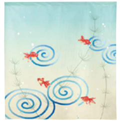 Noren Door Curtain Short 90cm Goldfish - Image 3