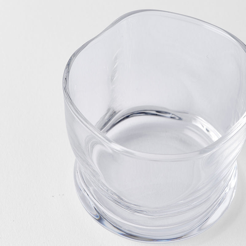 Glass Sake Cup 80ml Fluid Design - Image 3