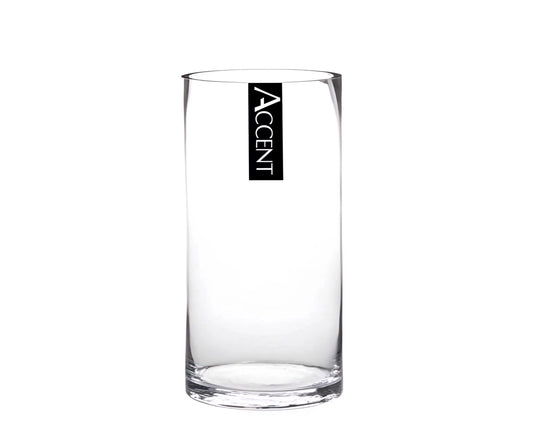 bulk 12 Glass Cylinder Vase 10x15cm