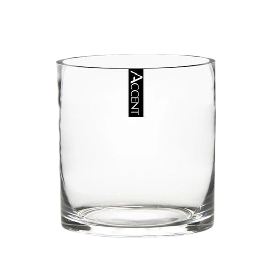 bulk 12 Glass Cylinder Vase 12cm