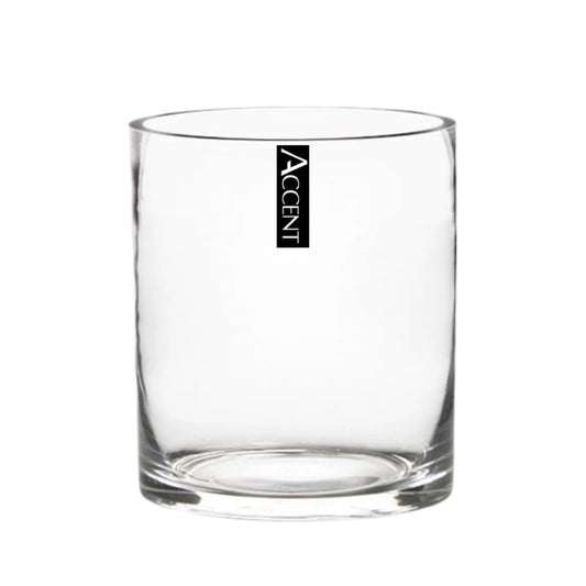 bulk 12 Glass Cylinder Vase 16cm