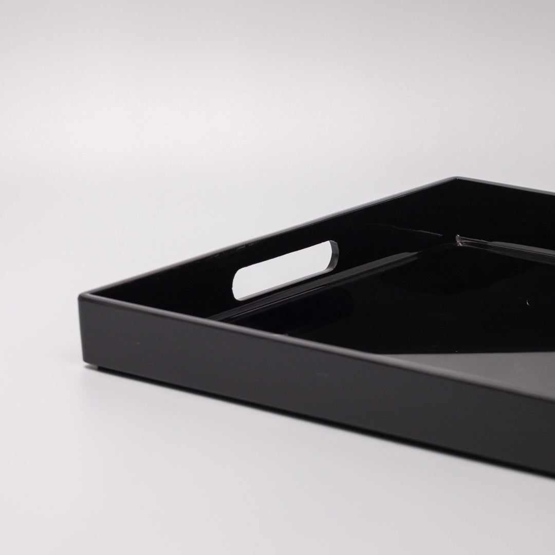 Tray Rectangular 42cm Black Lacquerware - Image 3