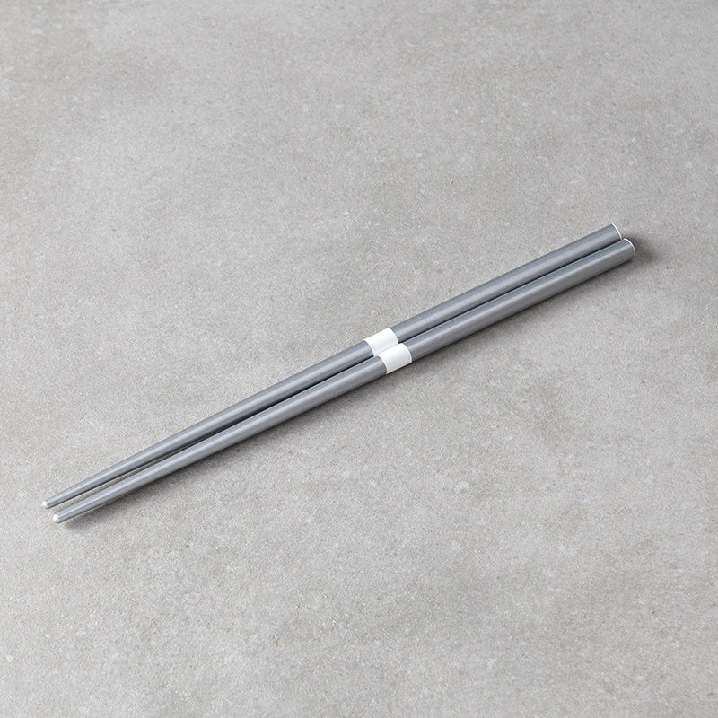 Chopsticks Lacquered Silver & White - Image 3