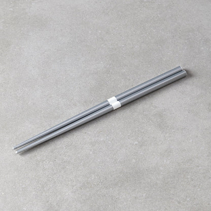 Chopsticks Lacquered Silver & White - Image 3