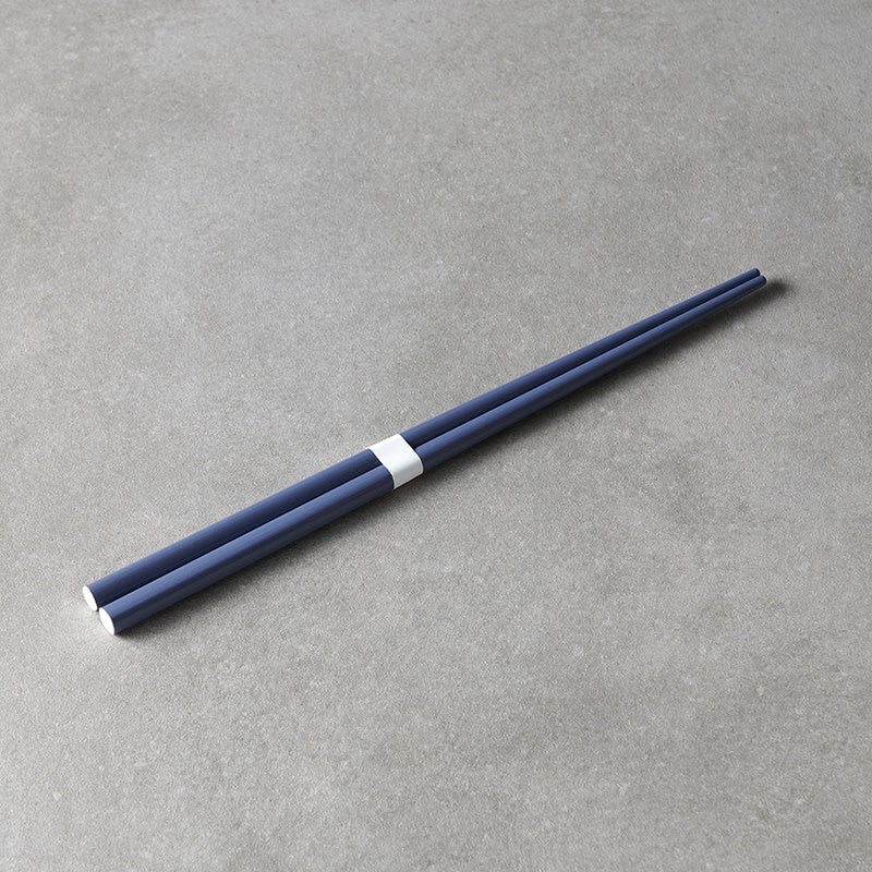 Chopsticks Lacquered Navy & White - Image 4