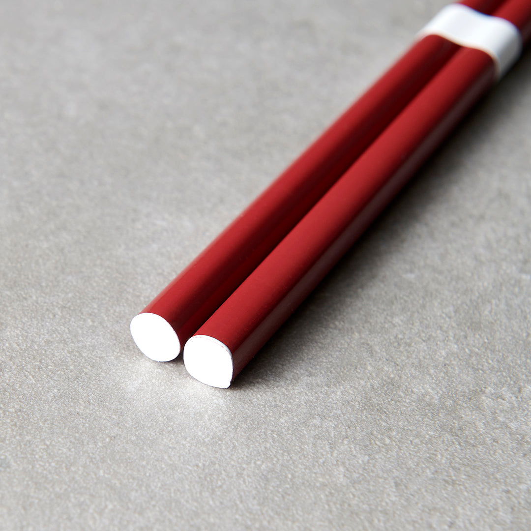 Chopsticks Lacquered Red & White - Image 5