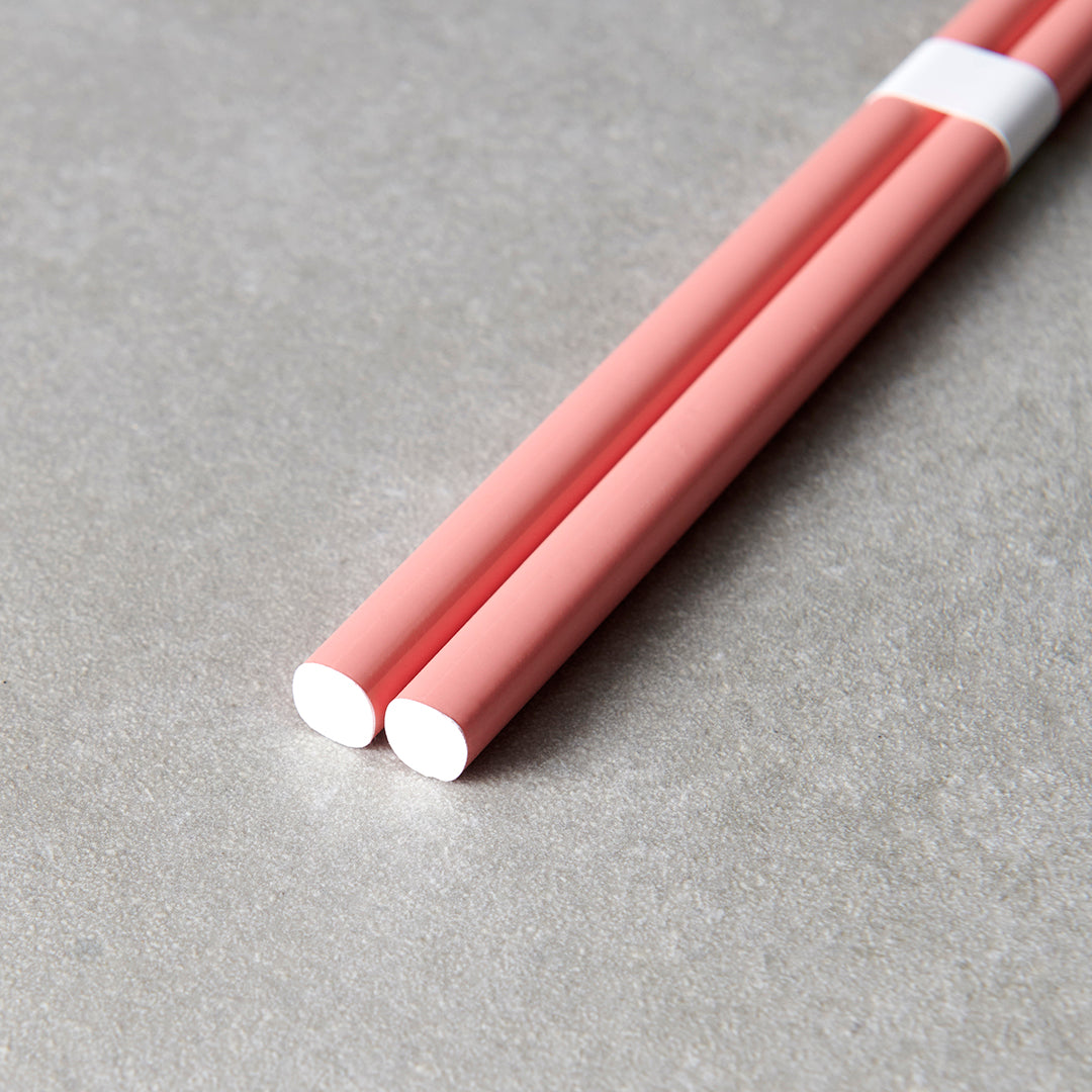 Chopsticks Lacquered Pink & White - Image 3