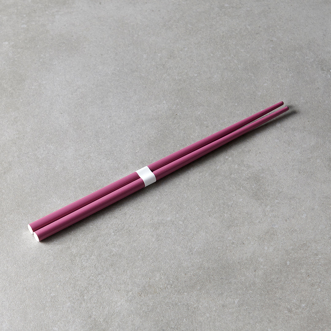 Chopsticks Lacquered Plum & White - Image 2