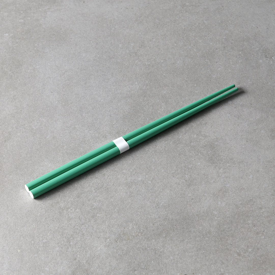 Chopsticks Lacquered Green & White - Image 5