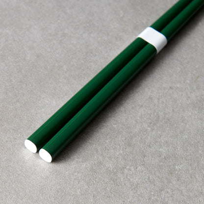 Chopsticks Lacquered Dark Green & White - Image 3
