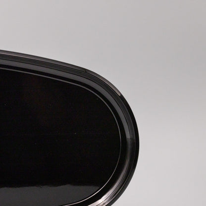 Platter Oval 42.5cm Black Lacquerware Glaze - Image 4