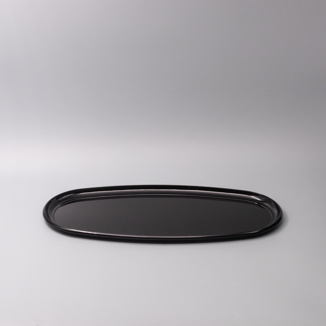 Platter Oval 42.5cm Black Lacquerware Glaze - Image 5
