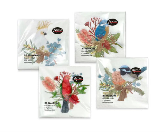 bulk 960 Native Bird Napkin 2ply 33cm