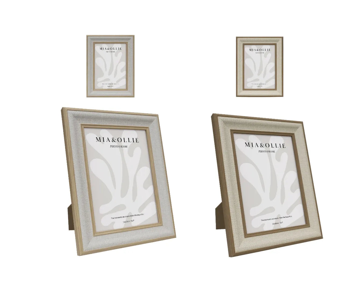 Set 2 Photo Frame Sandy '5x7in" Assort 18cm