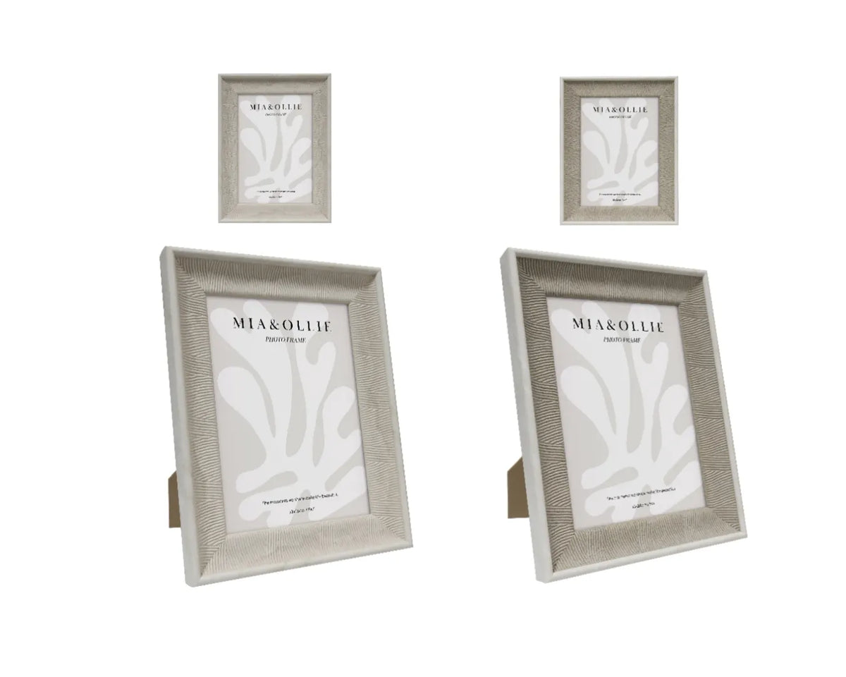 Set 2 Photo Frame Cassie '5x7in" Assort 18cm