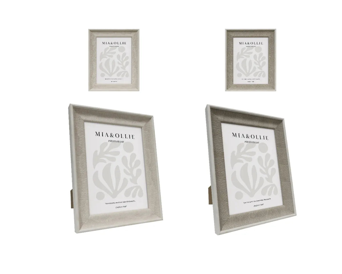 Set 2 Photo Frame Cassie '6x8in' Assort 20cm