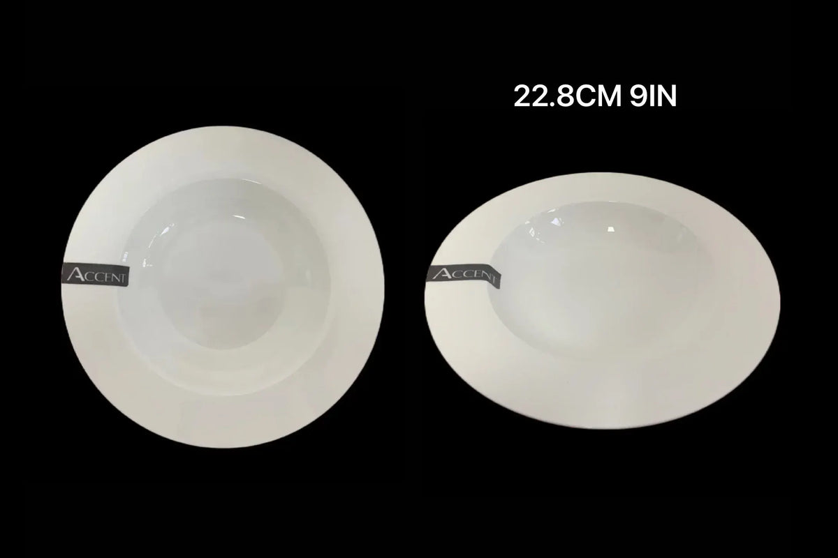 bulk 24 White Bone China Soup Bowl 23x5cm