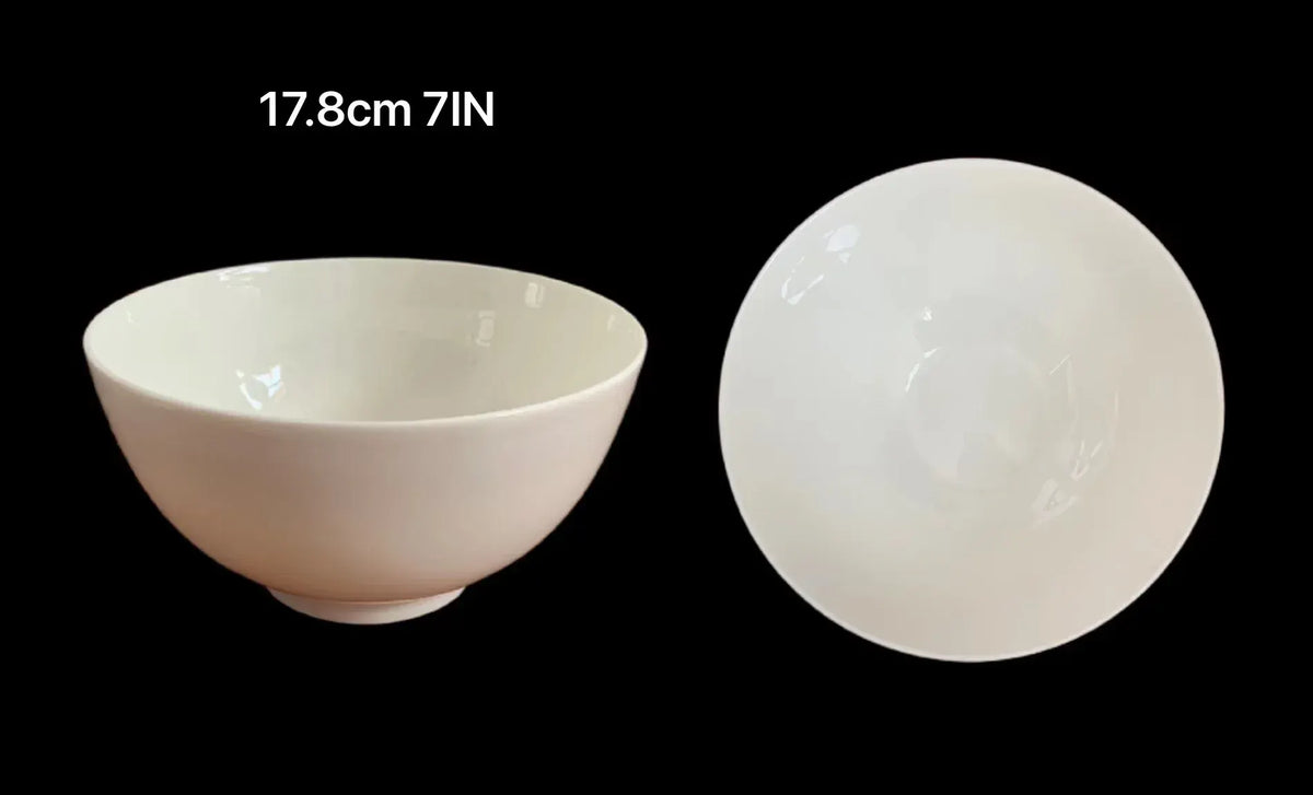 bulk 24 White Fine Bone China Bowl 18x10cm