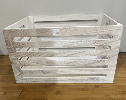 Wood Crates White Wash 40x22cm - Image 2