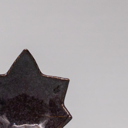 Sauce Dish Maple Leaf 6cm Rasin - Image 2