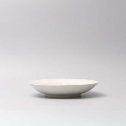 Bowl Open Shallow 23cm Ivory Spiral Glaze - Image 4