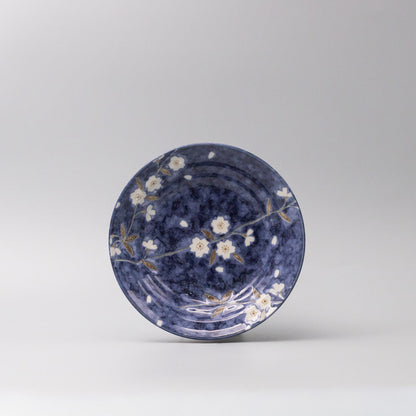 Bowl Open Shallow 20cm Indigo Sakura Design - Image 3