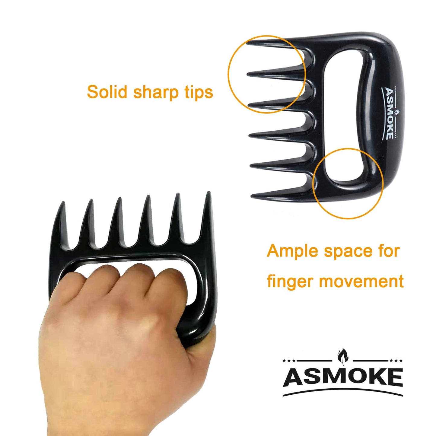 Asmoke BBQ Set (Includes Two Meat Claws, a Pellet Smoker Tube and Metal Skewers) - Image 8