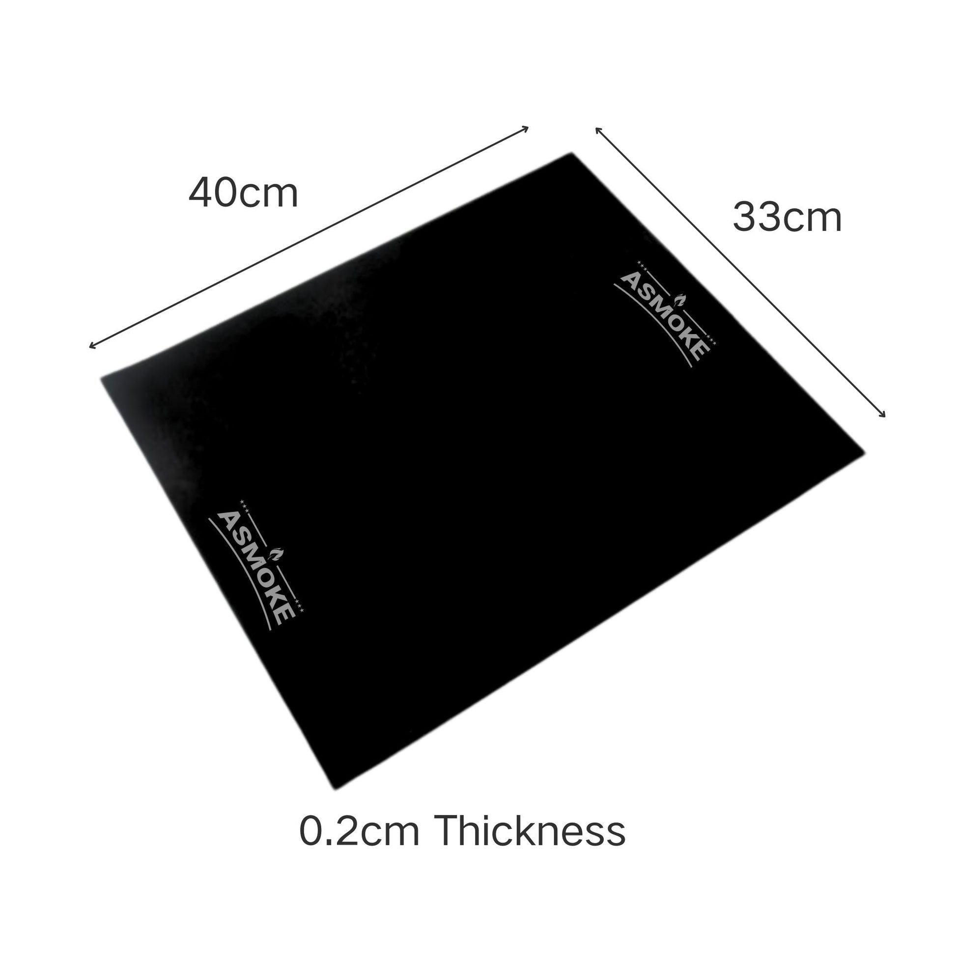 ASMOKE Premium Copper & Black BBQ Grill Mats (2-Pack) - Non-Stick PTFE Coating, Cooking Mats| Reusable and Easy to Clean - Image 2