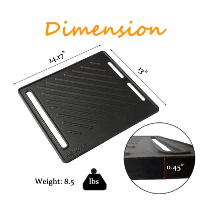 ASMOKE Pre-Seasoned Matte Enamel Cast Iron Reversible Grill/Griddle - Image 2