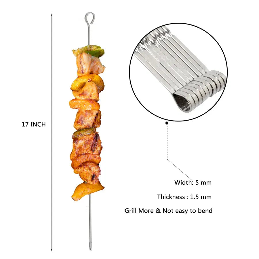 Asmoke BBQ Set (Includes Two Meat Claws, a Pellet Smoker Tube and Metal Skewers) - Image 4