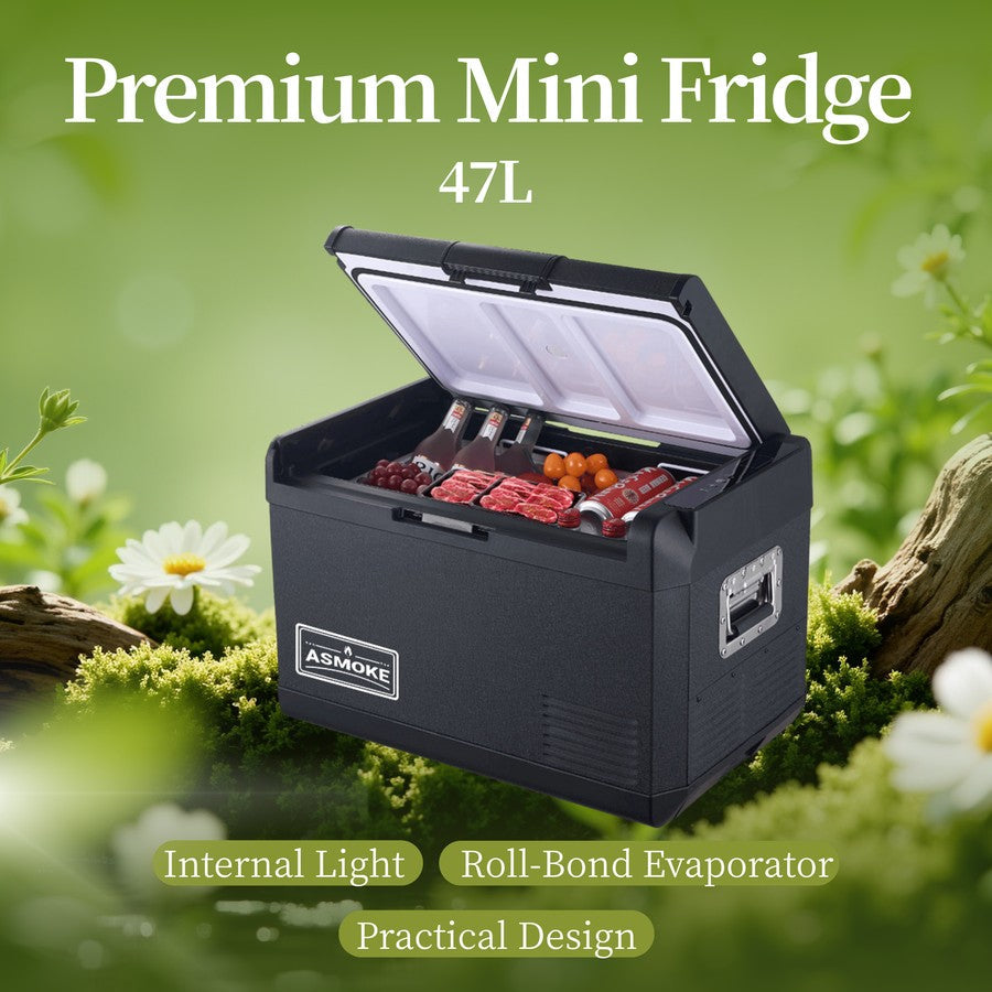 ASMOKE Essential Portable Wood Pellet Grill & Smart Smoker with 47L Premium Mini Fridge Bundle  - Image 3