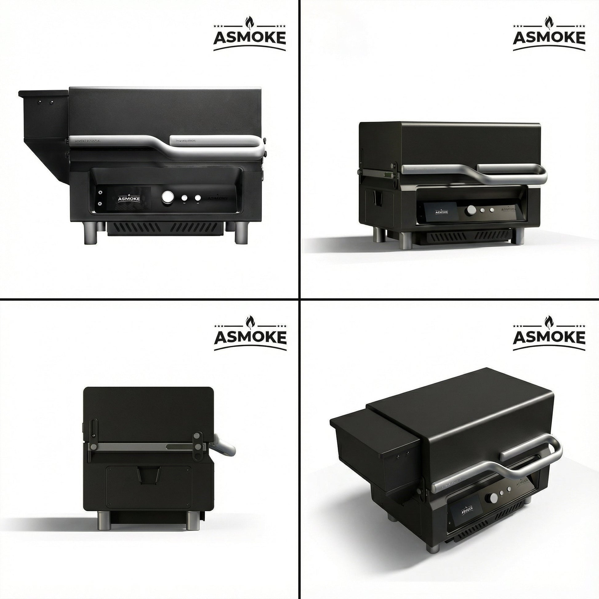 ASMOKE Essential Smart Portable Wood Pellet Grill & 3pc BBQ Tool Set & 5lb Applewood Pellets - Image 2